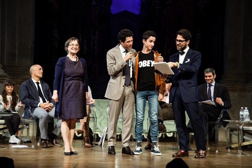 Momenti della premiazione dell'anno scorso al Teatro Olimpico  di Vicenza