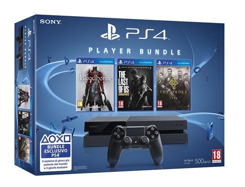 PlayStation 4 con The Order,  Bloodborne e The Last Of Us.jpg