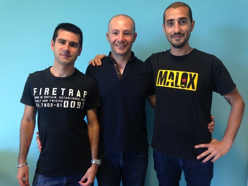 Da sx: Casu (developer), Oppo (founder), Meloni (Cto)