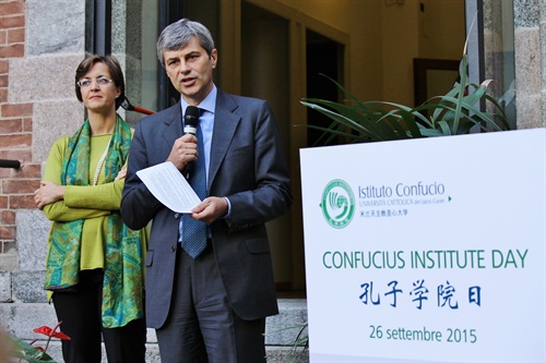 tefano Baraldi, pro rettore dell’Università Cattolica ed Elisa Giunipero