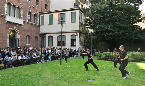 Esercitazione di arti marziali