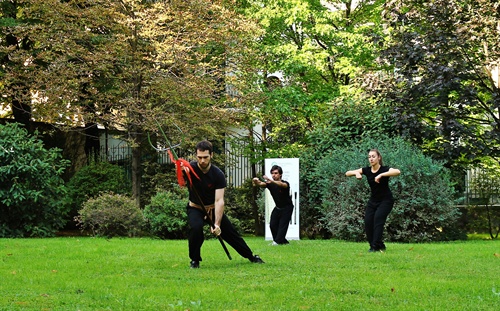 Esercitazione di arti marziali