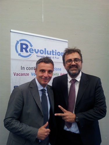 Gabriele Rispoli, Direttore Commerciale di Amadeus Italia, e Gianni Zammarchi, Amministratore Delegato di Easy Market
