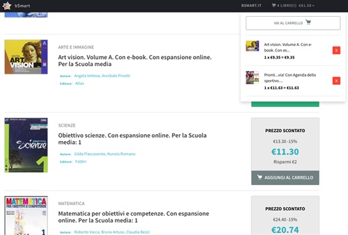 bSmart Marketplace - Lista libri 02