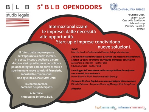 BLB OPENDOORS Firenze 9 ottobre 2015
