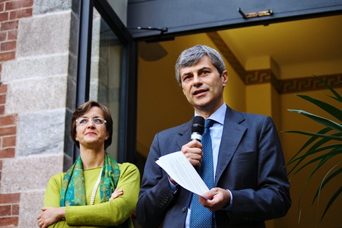 tefano Baraldi, pro rettore dell’Università Cattolica ed Elisa Giunipero