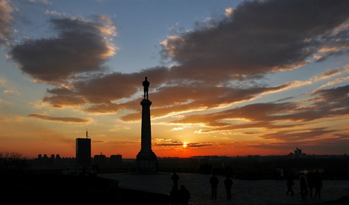 Tramonto su Belgrado