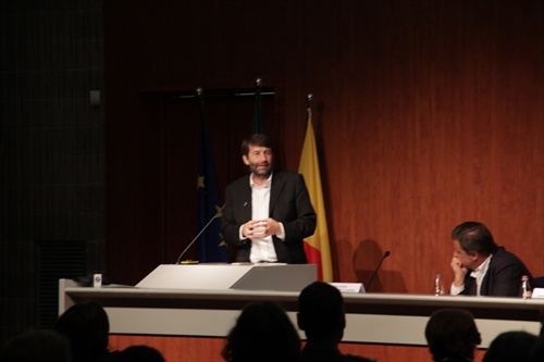 Il Ministro Franceschini durante il suo intervento