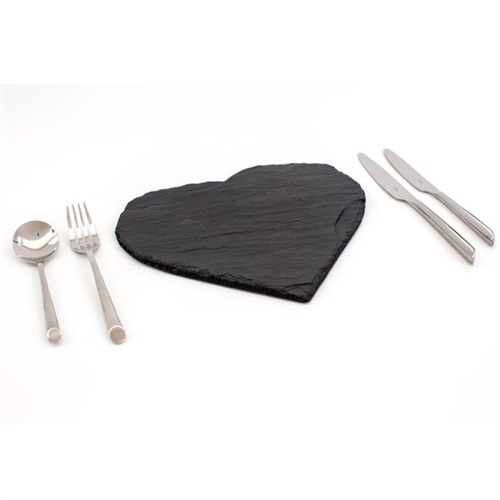 Set di 2 sottopiatti a forma di cuore - 1.