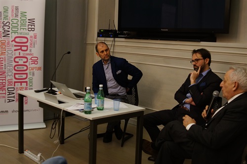 Roberto Liscia, Presidente di Netcomm, Angelo Meregalli, Chief Operating Officer di PayPal Italia ed Enrico Albertelli, Responsabile Marketing Engagement di CartaSi. 