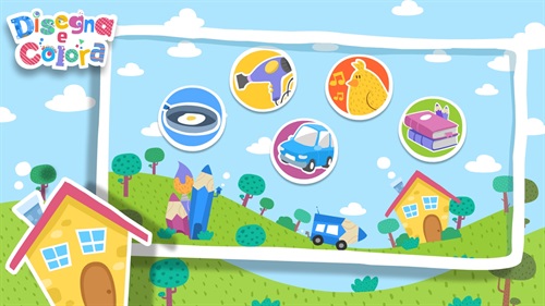 “Disegna e Colora” è una collana di App ideate per i bambini più piccoli.