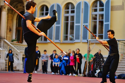 Spettacolo di arti marziali