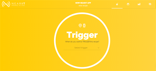 earIT's platform, third step: trigger your campaign