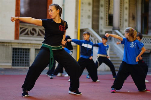 Spettacolo di arti marziali