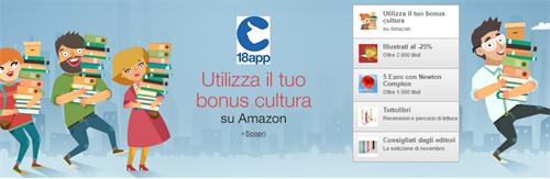 Anche Amazon.it partecipa al progetto 18app
