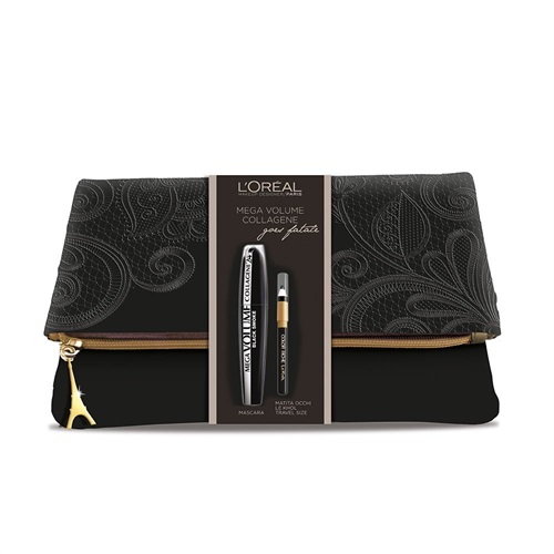 L'Oréal Make Up Designer Paris Pochette Natale Mega Volume Collagene - mascara Mega Volume + matita occhi Le Khol.jpg