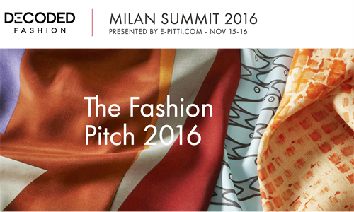 The Fashion Pitch 2016- Decoded Fashion Milan