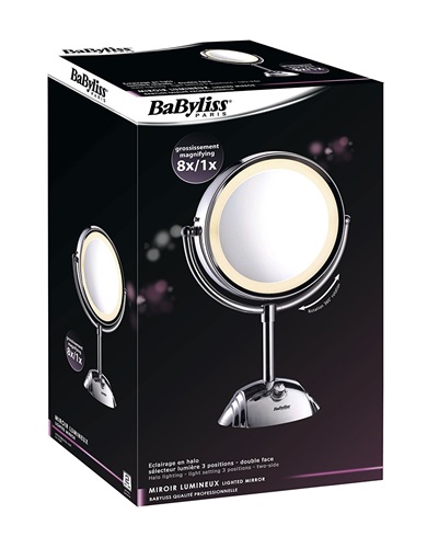 BaByliss 8438E Specchio Luminoso, Circolare, Double Face Ingrandimento 1X - 7X_2.jpg