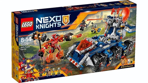 LEGO 70322 - Set Costruzioni Nexo Knights Il Porta-Torre Di Axl.