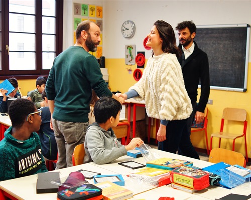 Un momento della consegna