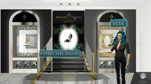 Virtual Shoe Gallery in Virtual Retail