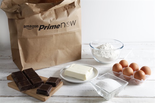 Ingredienti a domicilio con Prime Now