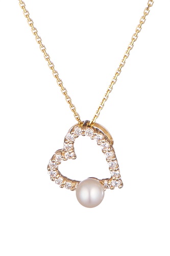 Showroomprive.it_L'Instant d'Or_Ciondolo in Oro giallo con Zirconi e Perla_ 49,00 Euro