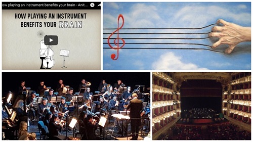 Collage della petizione dei Licei Musicali