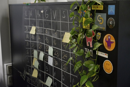 Lavagna nel coworking