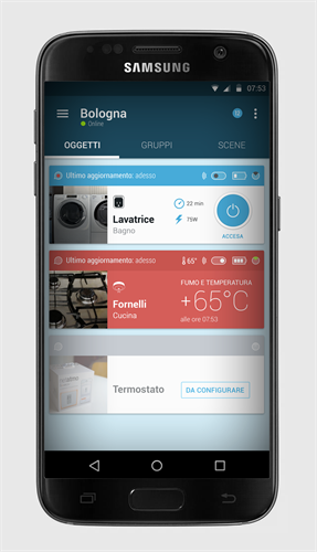 Una preview dell'App mobile