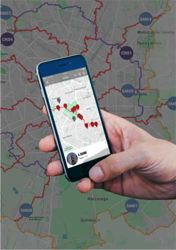 App Sentieri Metropolitani realizzata da Applix - I punti di interesse.