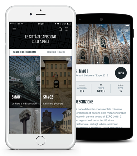 App Sentieri Metropolitani realizzata da Applix