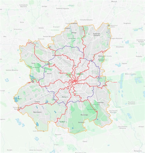 La mappa di Sentieri Metropolitani