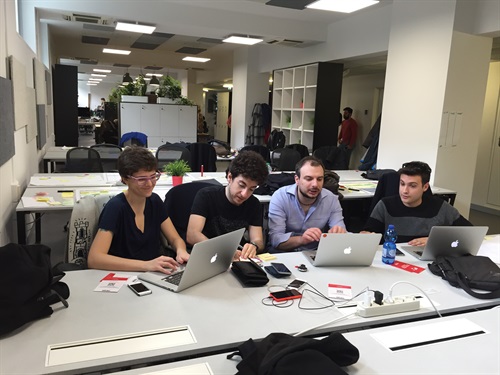 Area di lavoro nel coworkign