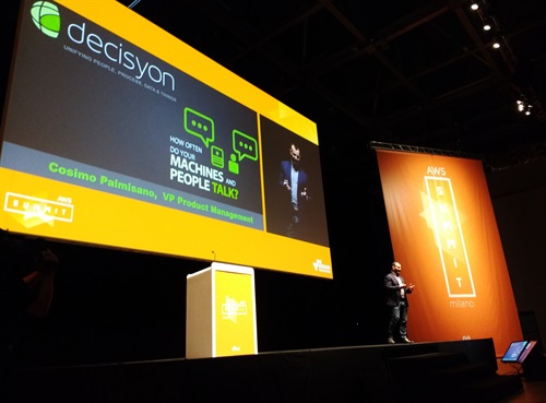 Cosimo Palmisano nel corso del suo speech