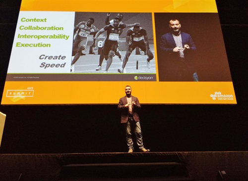 Cosimo Palmisano nel corso del suo speech