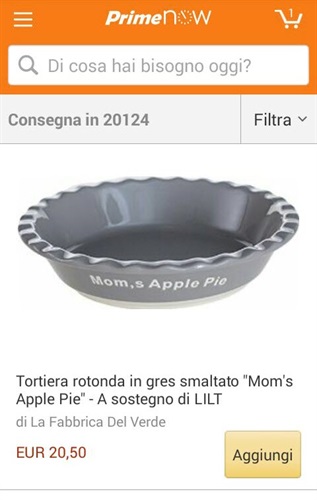 Tortiera rotonda in gres smaltato 