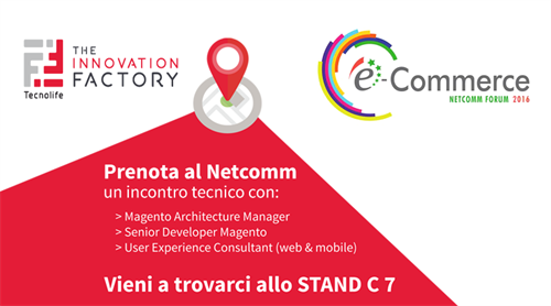 Tecnolife al Netcomm e-Commerce Forum 2016