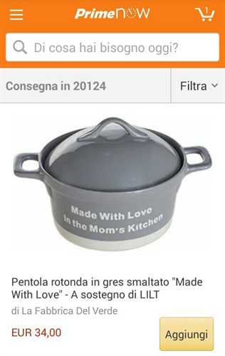 Pentola rotonda in gres smaltato 