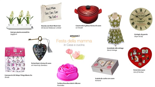 Il negozio dedicato alla festa della mamma su Amazon.it propone tante idee regalo originali