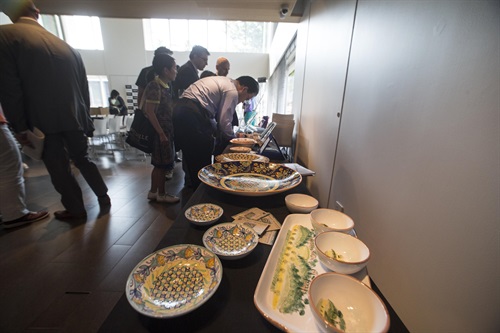 Esposizione dei prodotti degli artigiani - prodotti di Sbigoli Terrecotte