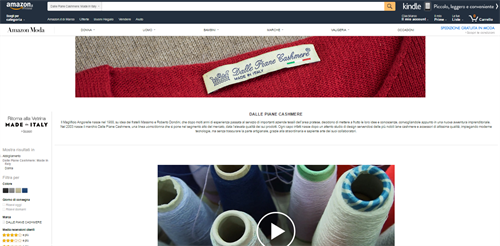 Made in Italy - pagina della bottega Dalle Piane Cashmere