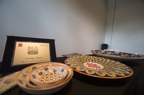 Prodotti di Sbigloli Terrecotte esposti nel corso della conferenza