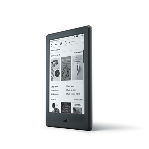 Nuovo Kindle, modello con chassis nero