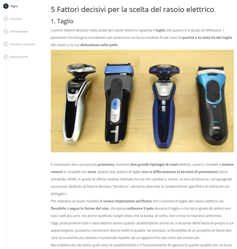 Guida all'acquisto del rasoio elettrico