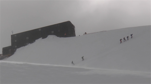 Arrivo alla Capanna Margherita