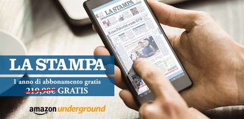 Banner La Stampa su Amazon Underground