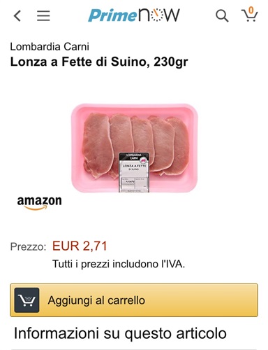 Lonza a fette di suino