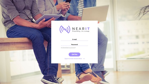 NearIT's welcome page