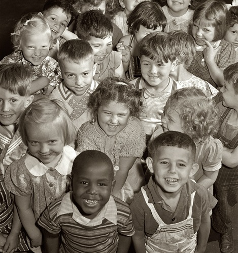 Children at Red Hook public housing NYC 1942